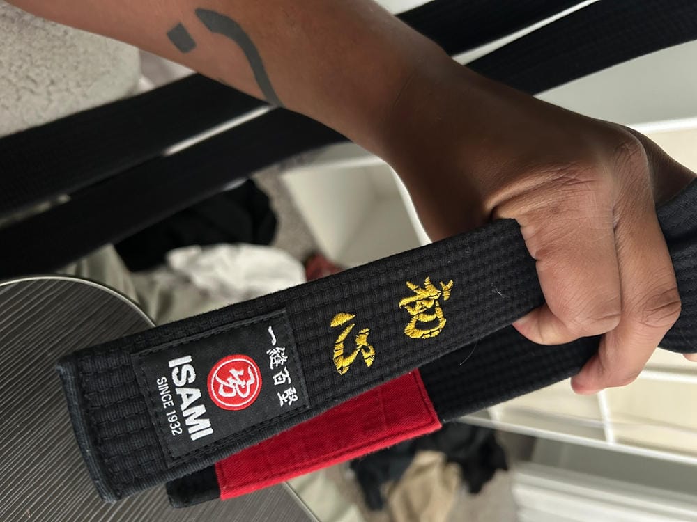 Customer photo review of Isami BJJ Black Belt Premium