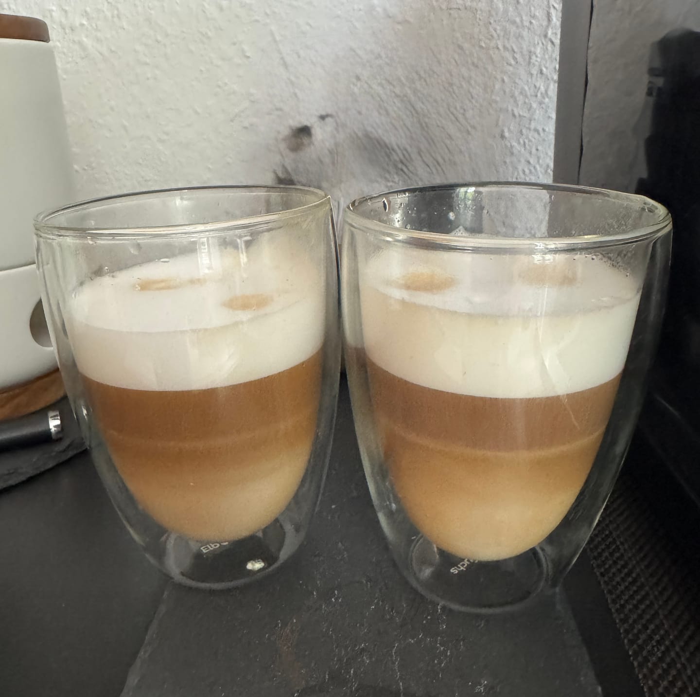 Customer photo review of Latte Macchiato Gläser doppelwandig [VIENNA 350ml]