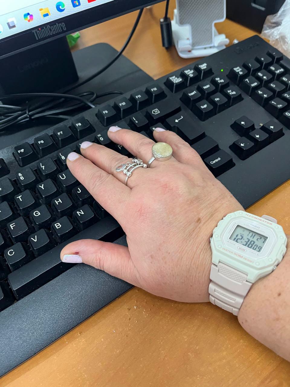 Customer photo review of Reloj Casio Vintage W-218HC-4A2VDF Rosado Suave