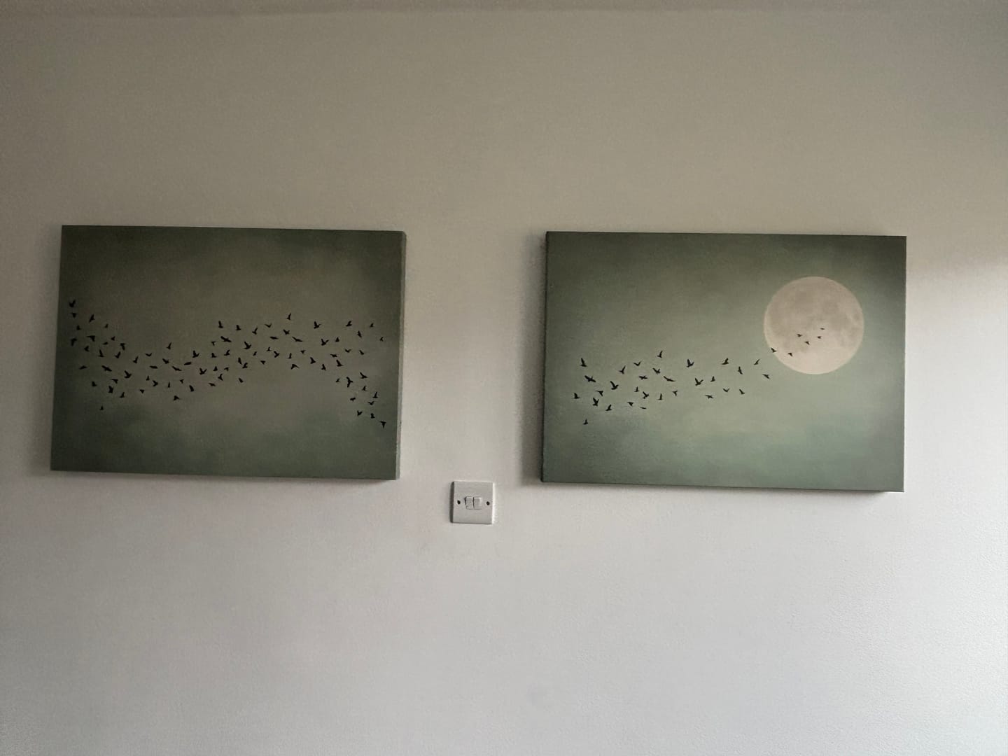 Customer photo review of Japandi Moon Sage Print