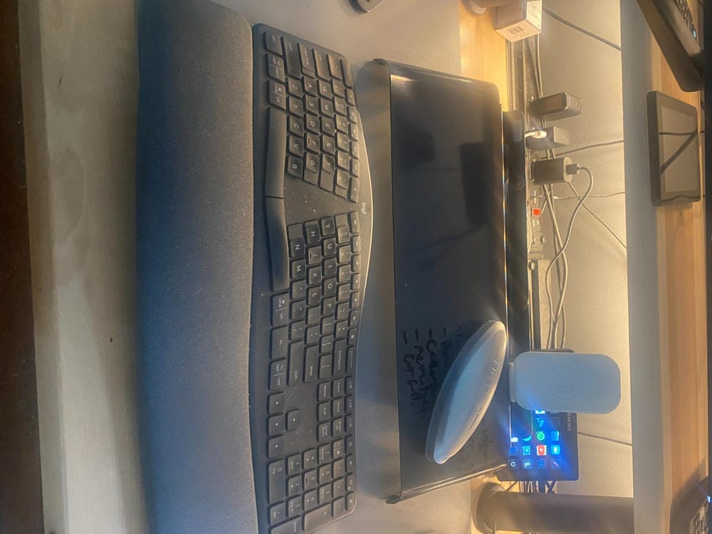 Customer photo review of Slope™ Desk Whiteboard