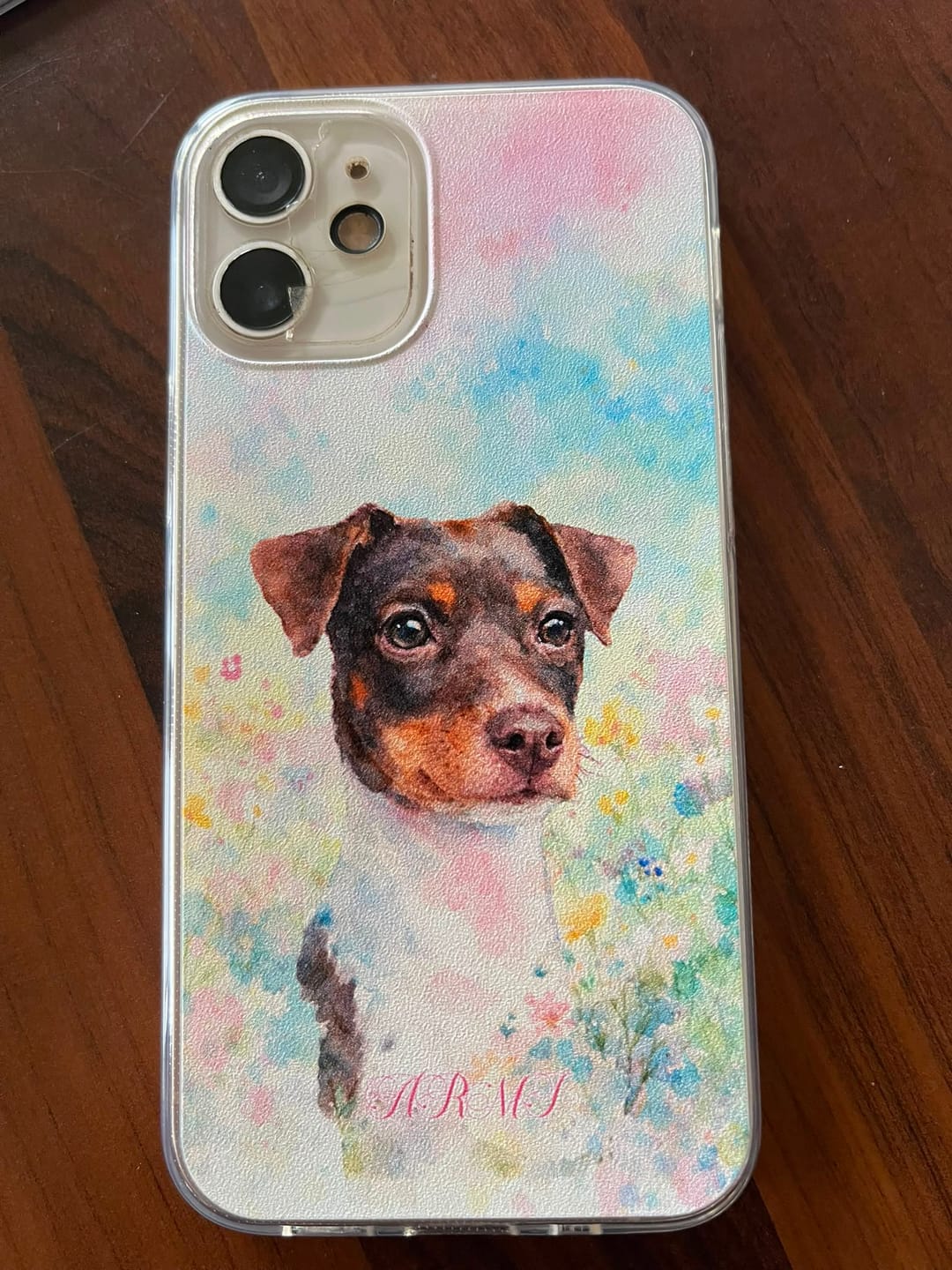 Customer photo review of Personalised Phone Case - Watercolour