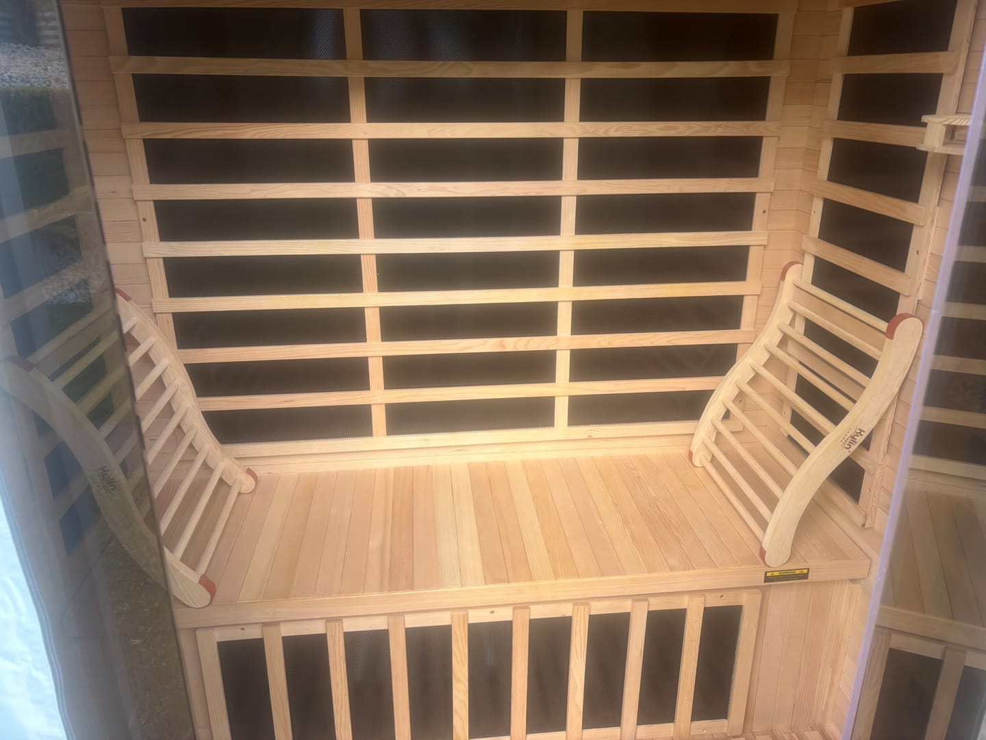 Customer photo review of Sauna Ergonomic Backrest Support - Kylin Sauna Accessories