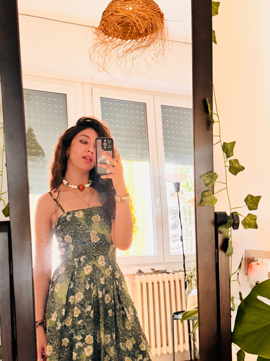 Customer photo review of Wild roses, Van Gogh strap Dress