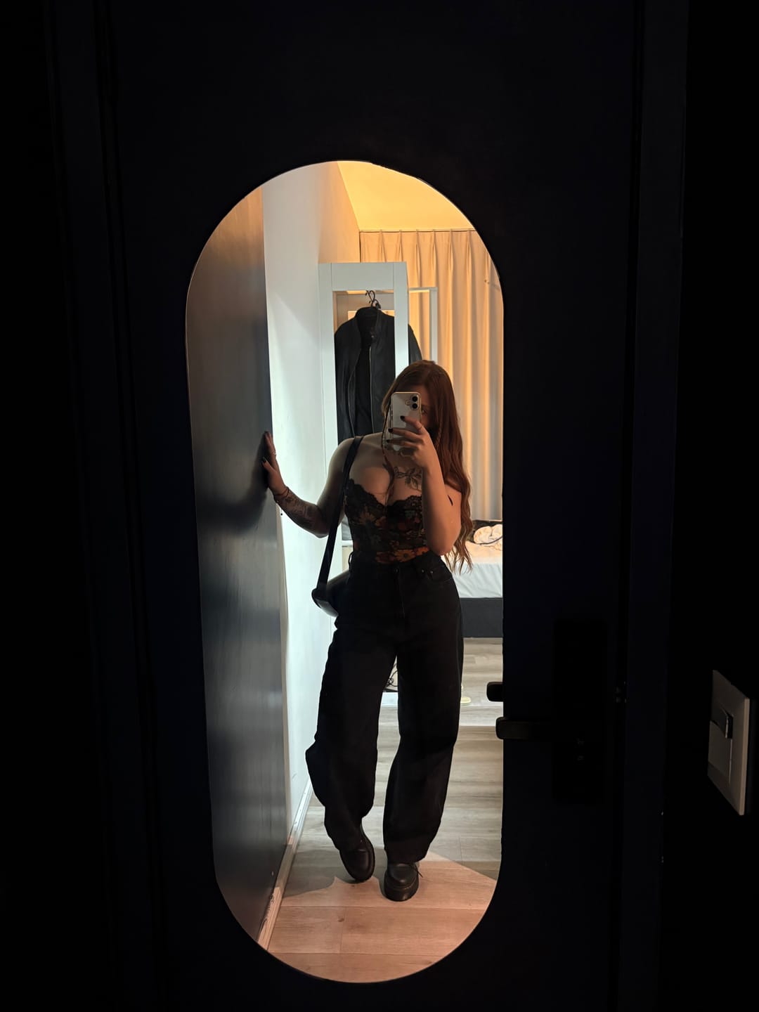 Customer photo review of Calça Jeans Balloon Baobá Preta