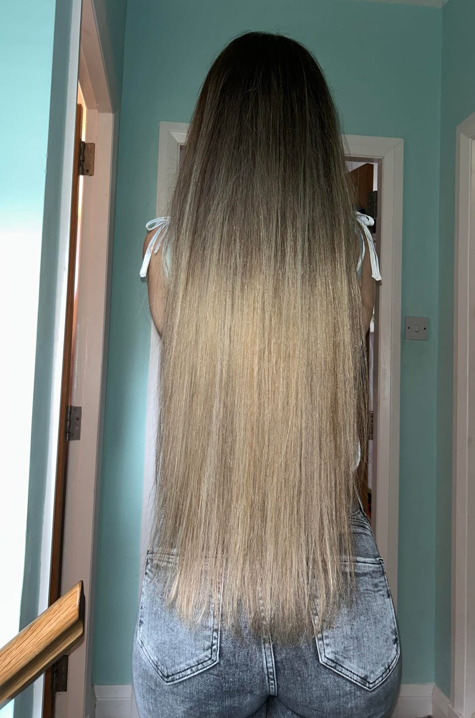 Customer photo review of Hair Lengthening Oil