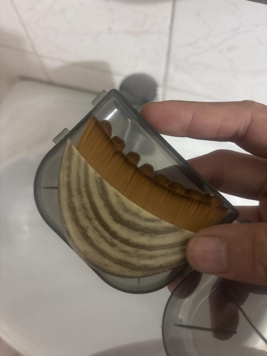 Customer photo review of Lymphatic Facial Massage Brush + Free E-Book