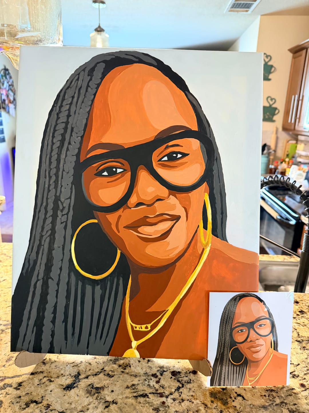 Customer photo review of Selfie Paint Party Kit