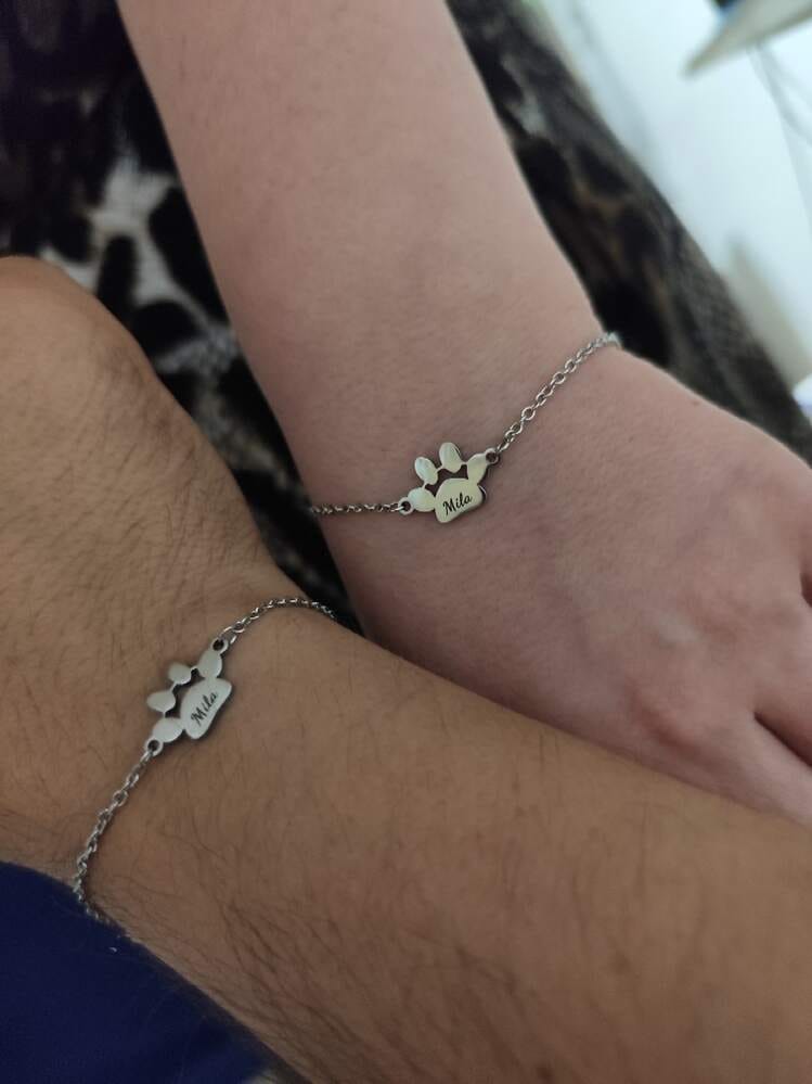 Customer photo review of Eternél - Bracciale personalizzato nome su zampa