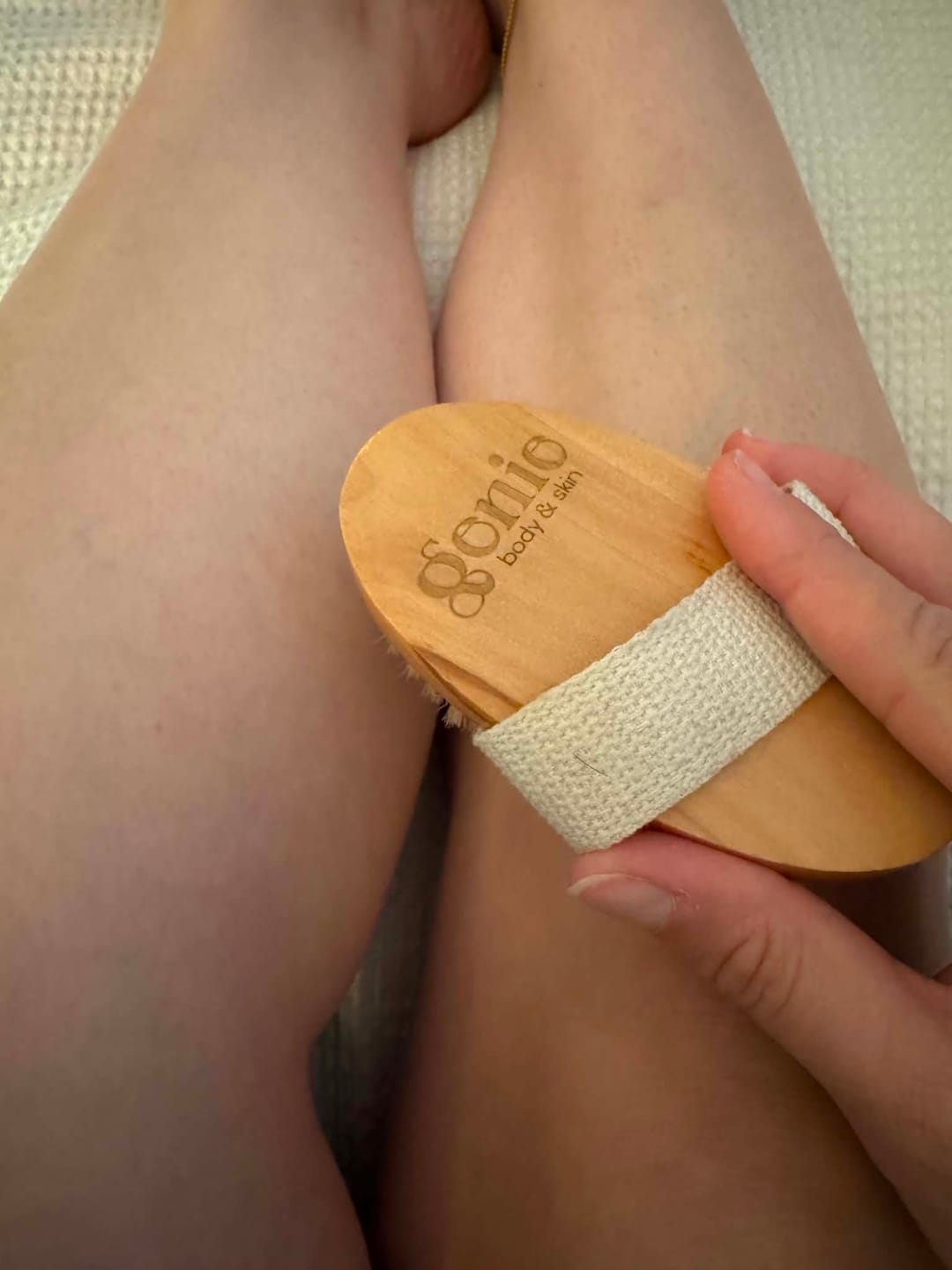 Customer photo review of Genie dry body brush