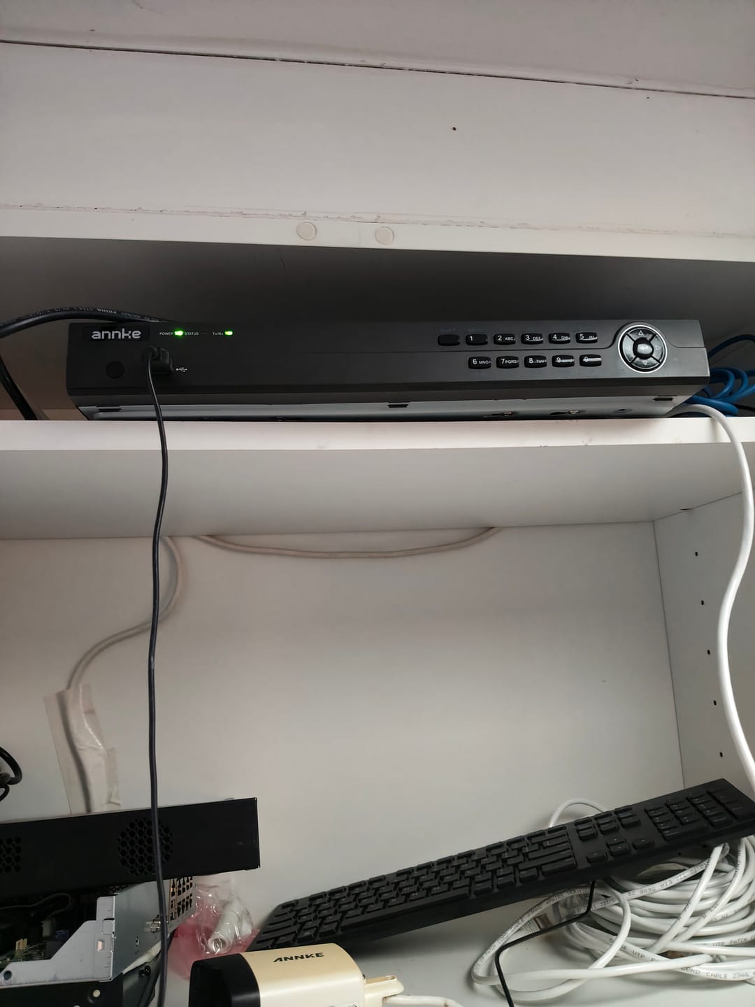 Customer photo review of NRP1612 - 12MP 16 Channel H.265+ PoE NVR, Max 160 Mbps Outgoing Bandwidth, 2CH 12MP Decoding Capability, Supports IPC with Human & Vehicle, Perimeter Detection, Dual Hard Drive Bays