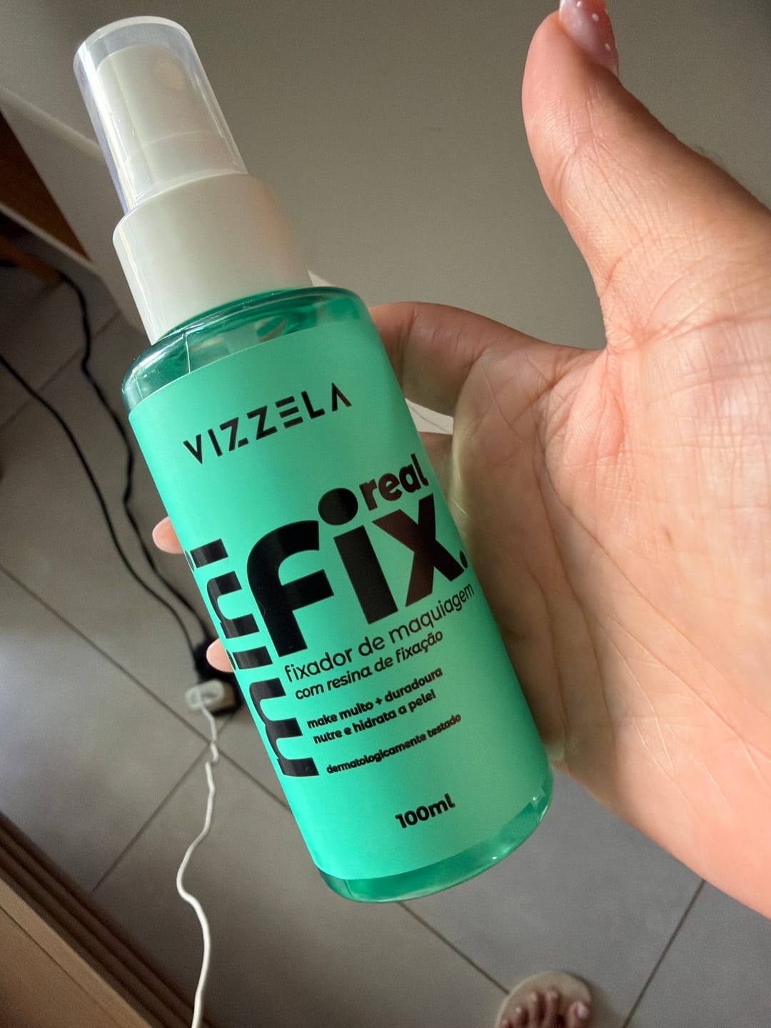 Customer photo review of Mini Fixador De Maquiagem Real Fix