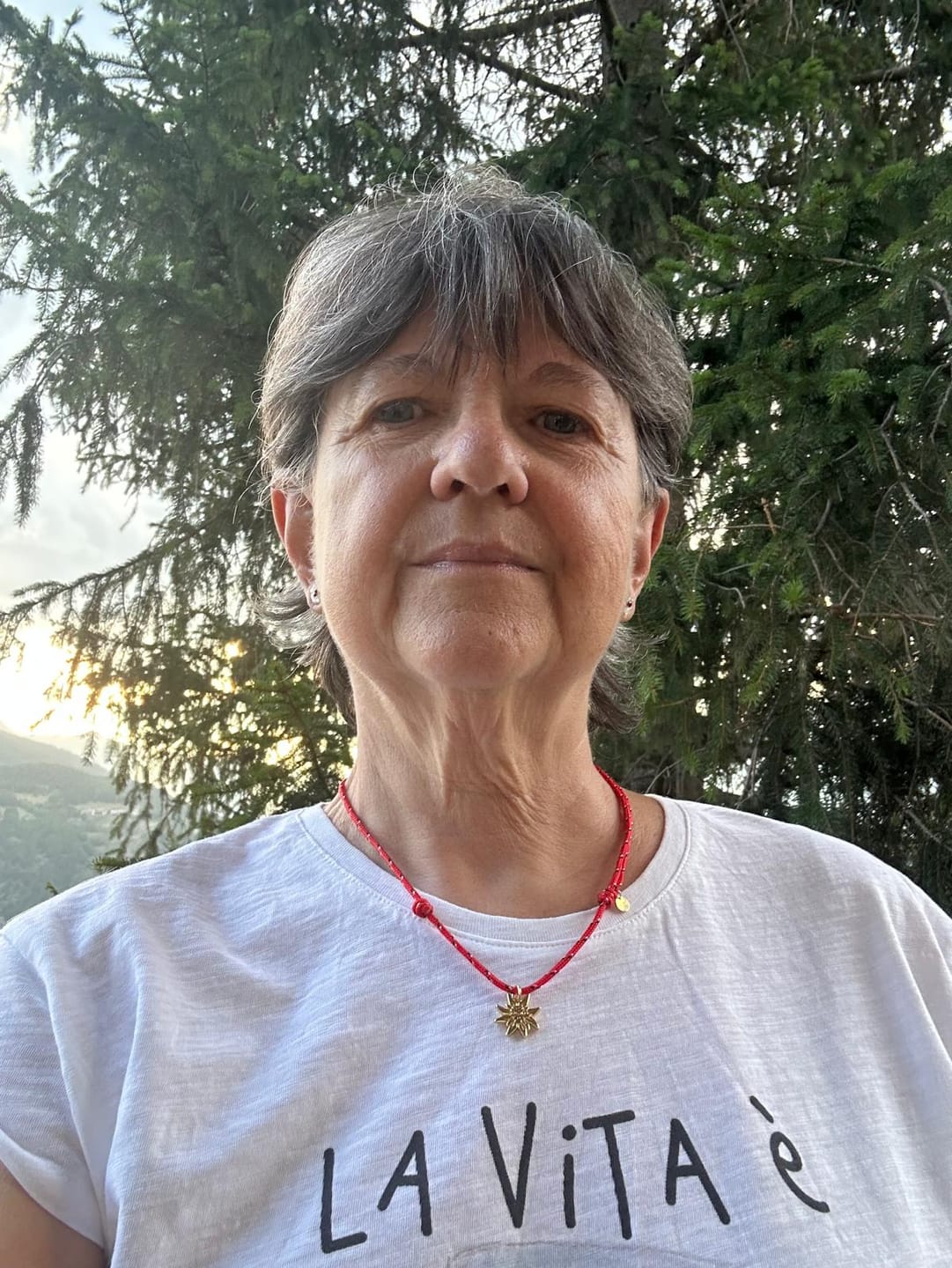 Customer photo review of Collana Stella Alpina di luce – charm argento 925 placato oro