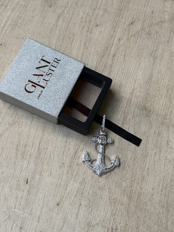 Customer photo review of 925 Silver Anchor VVS Moissanite Pendant