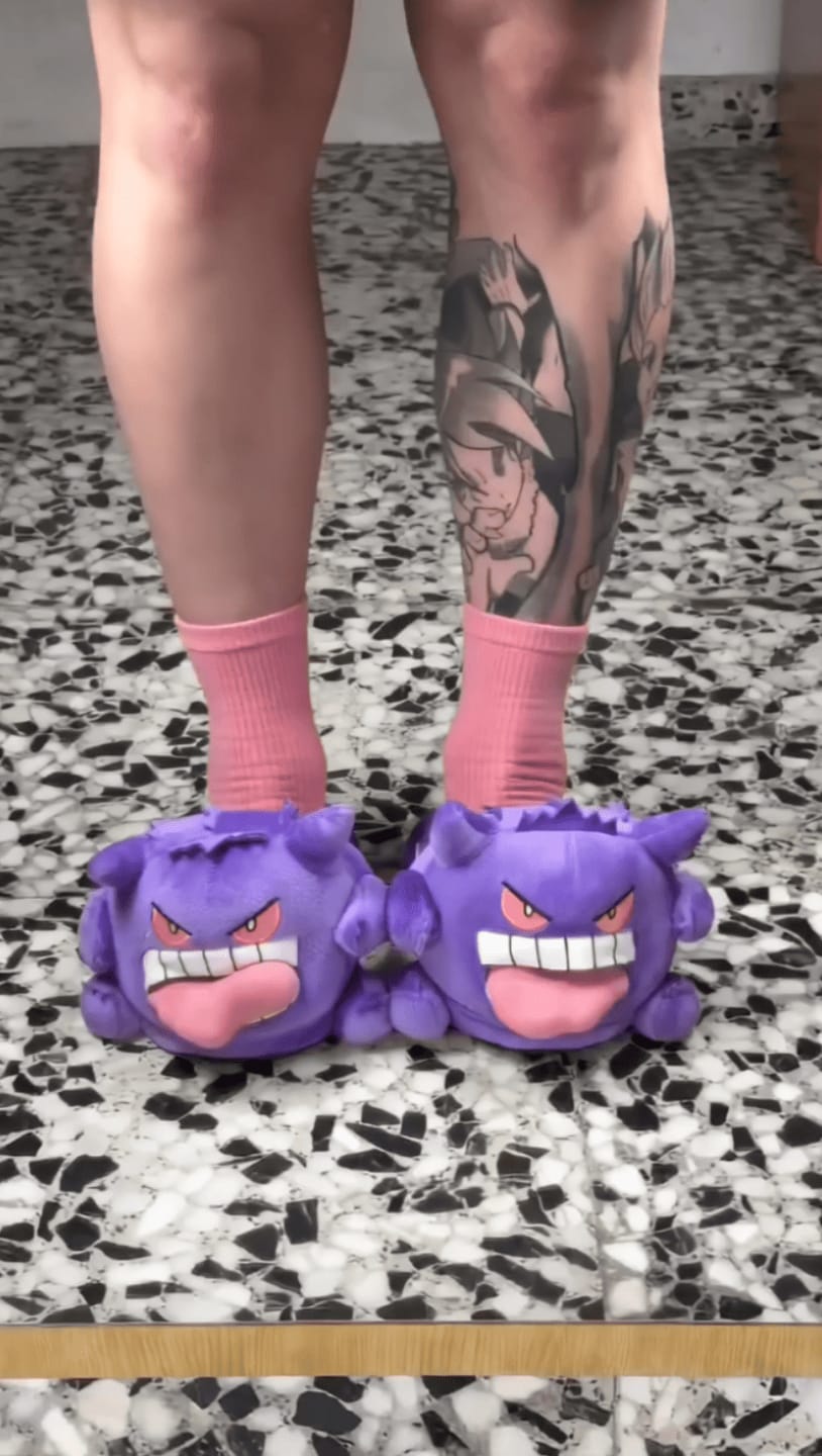 Customer photo review of Pantuflas Gengar