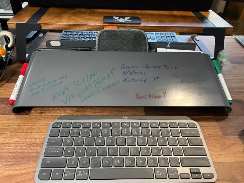 Customer photo review of Raise® Monitor Stand - USA-Made, Lifetime Warranty, Eco-Friendly Desk Shelf
