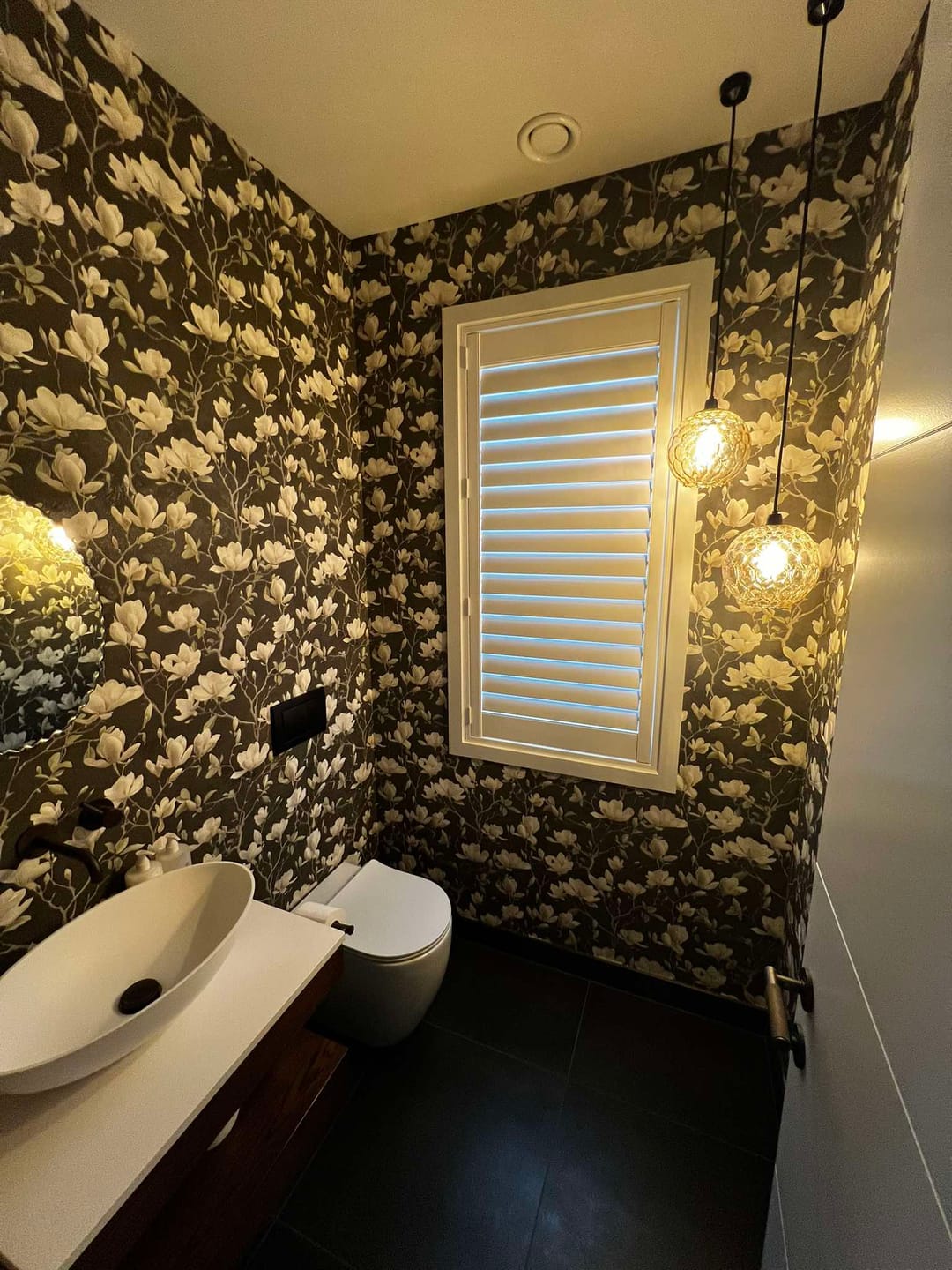 Customer photo review of Petalina Textured Wallpaper - Charcoal