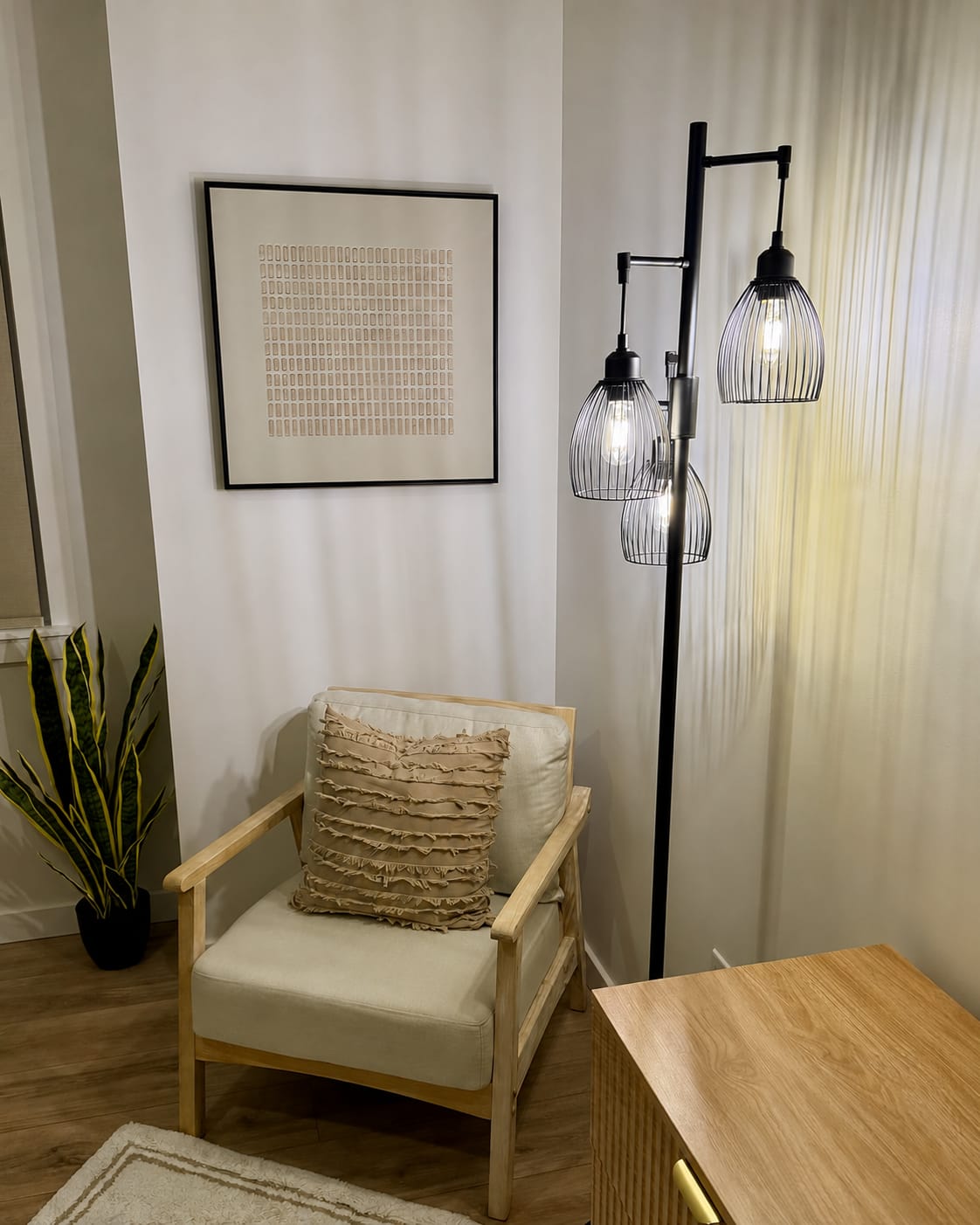 Customer photo review of Wabi Sab Textured Canvas Art #WS908
