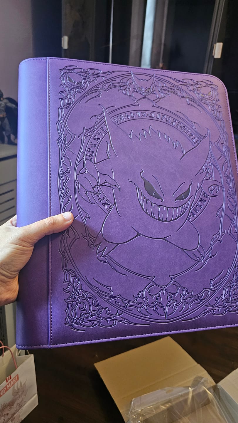 Customer photo review of Purple Evil - Toploader Trading Card Binder