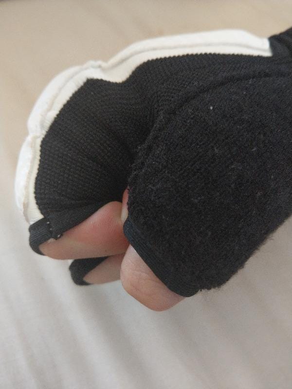 Customer photo review of Isami Karate Gloves