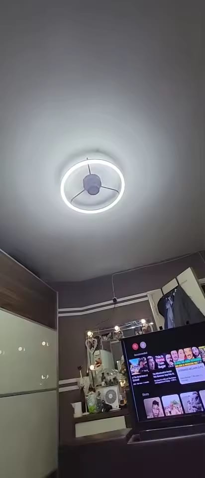 Customer photo review of 50cm Dimmable Ceiling Fan Light with Remote and Six Speeds
