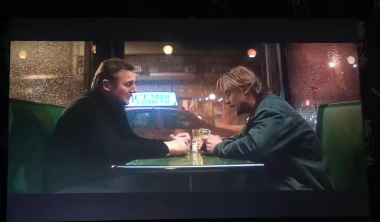 Customer photo review of WallCinema™ Pro – Portable Smart Projector with 4K Support
