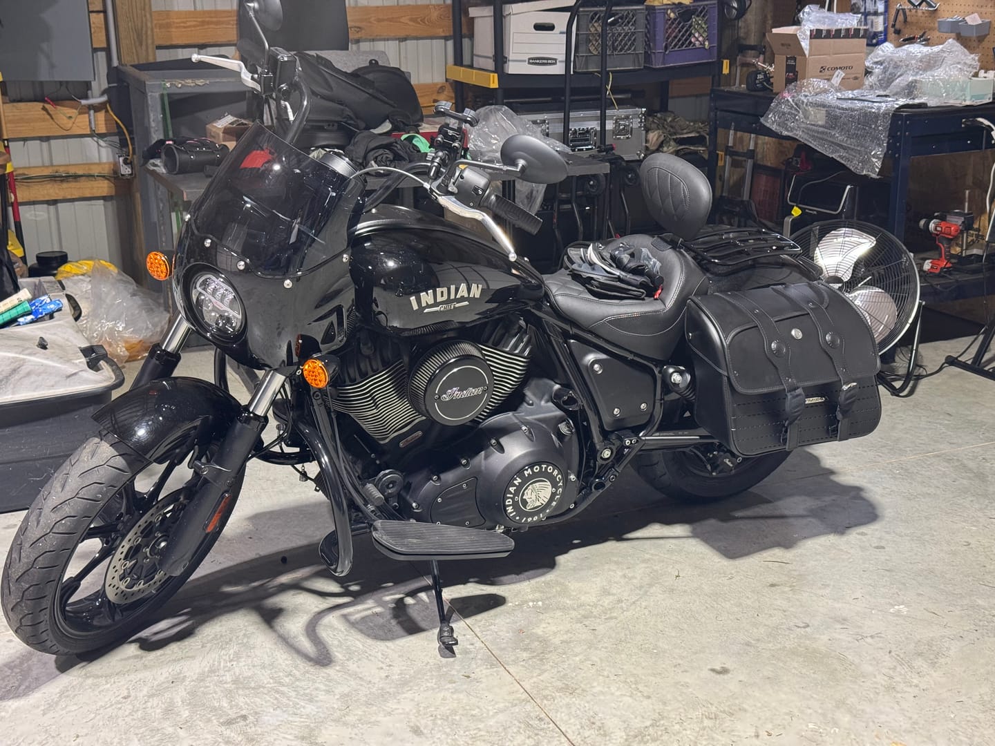 Customer photo review of 34L - ArrowHead Large Indian Chief Motorcycle Saddlebags