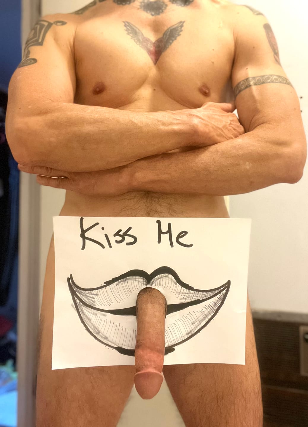 Customer photo review of Men's Shimmer Snakeskin Pouch Briefs