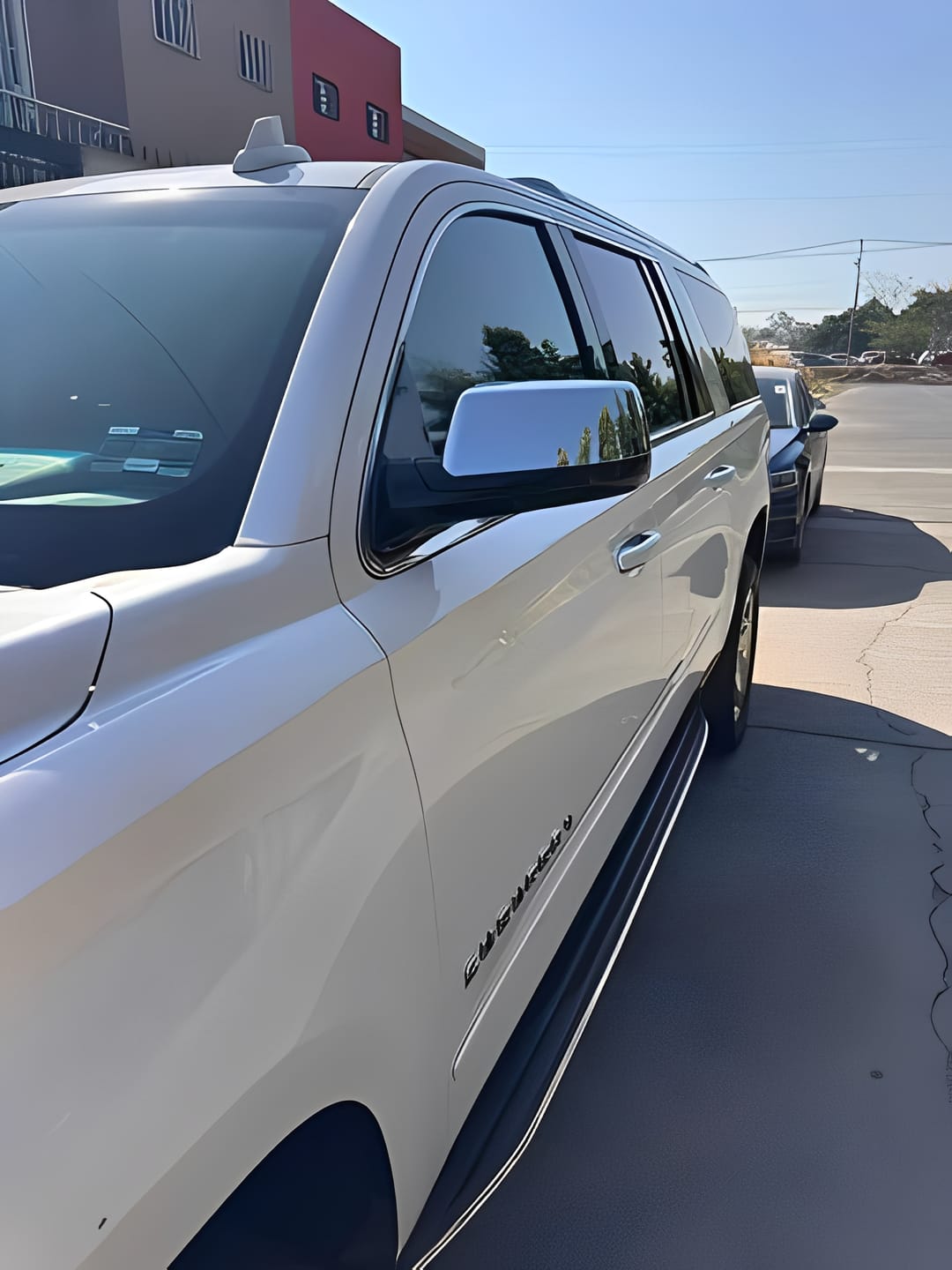 Customer photo review of Chrome Mirror Cover Caps for Chevy Tahoe Suburban GMC Yukon 2015-2019
