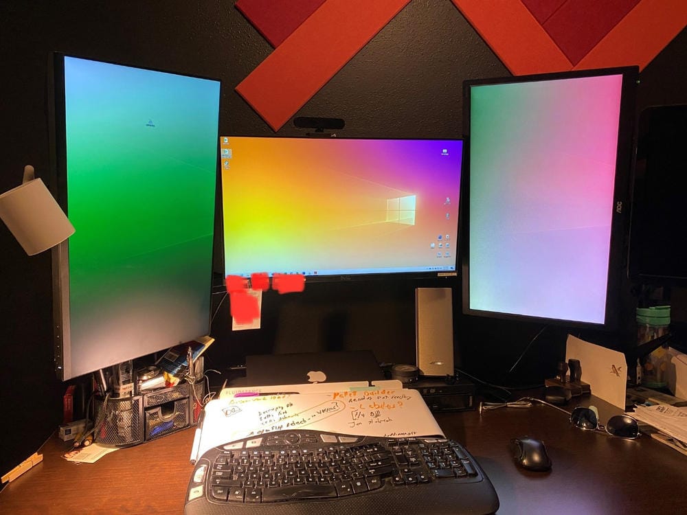Customer photo review of Slope™ Desk Whiteboard