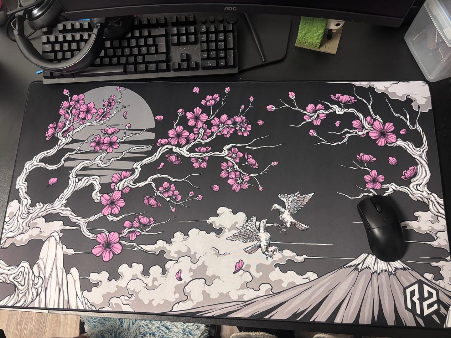 Customer photo review of RZ Mousepad Sakura Black - Speed