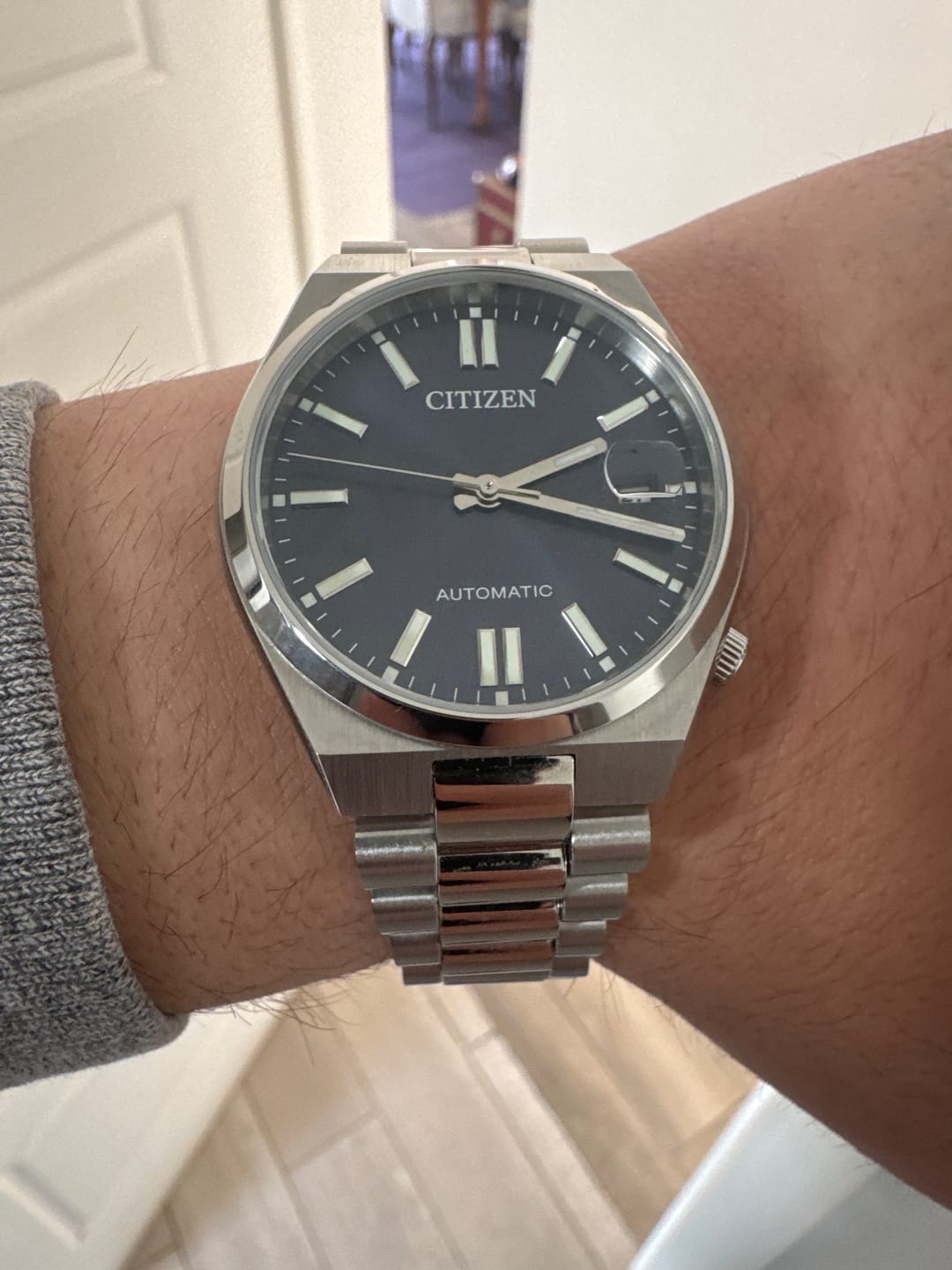 Customer photo review of Reloj Citizen Automatic  NJ0200-50M Tsuyosa Sapphire Azul 37mm