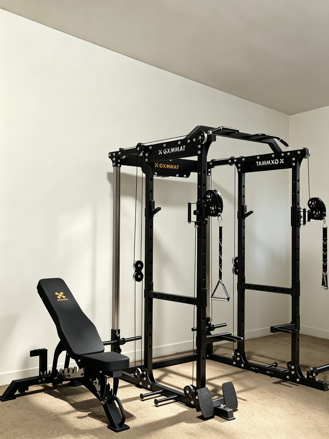 Customer photo review of GXMMAT X6 Power Rack + Weight Bench Package
