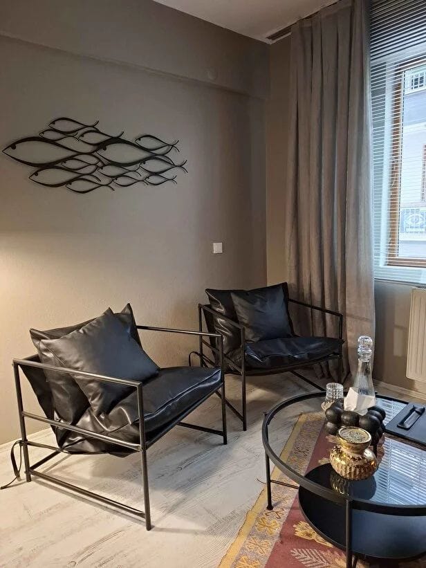 Customer photo review of School Of Fish Metal Duvar Dekoru
