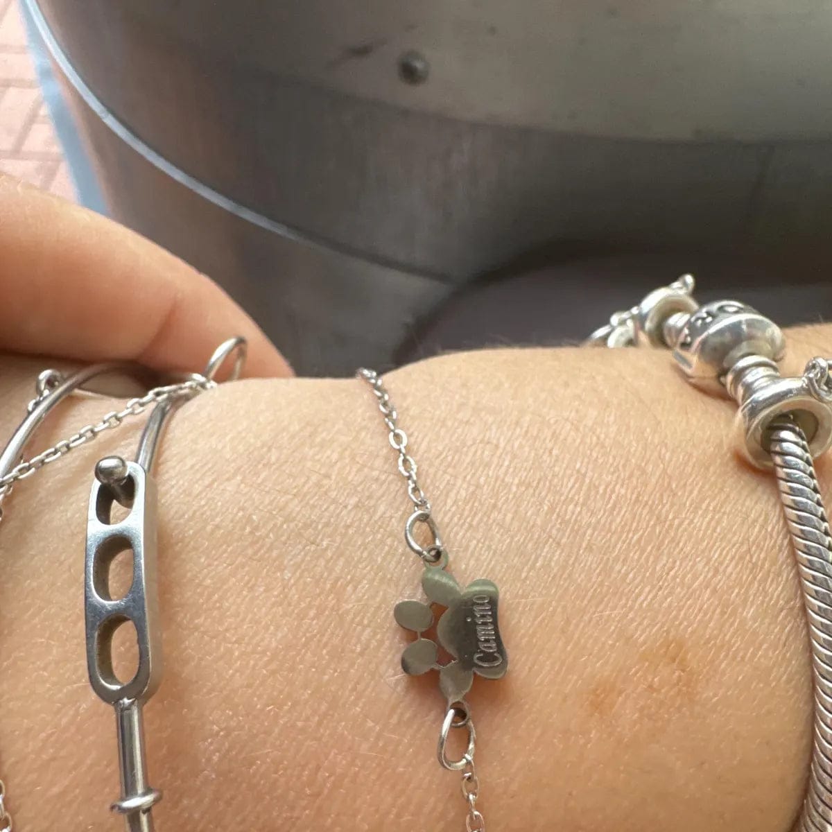 Customer photo review of Eternél - Bracciale personalizzato nome su zampa