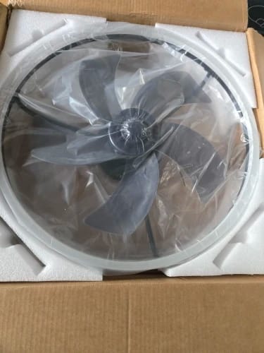 Customer photo review of 50cm Dimmable Ceiling Fan Light with Remote and Six Speeds