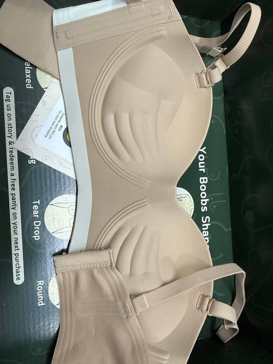Customer photo review of Daily Softie Boost Multi-Way Push Up Bra In Warm Skin - Size 32AB-38AB