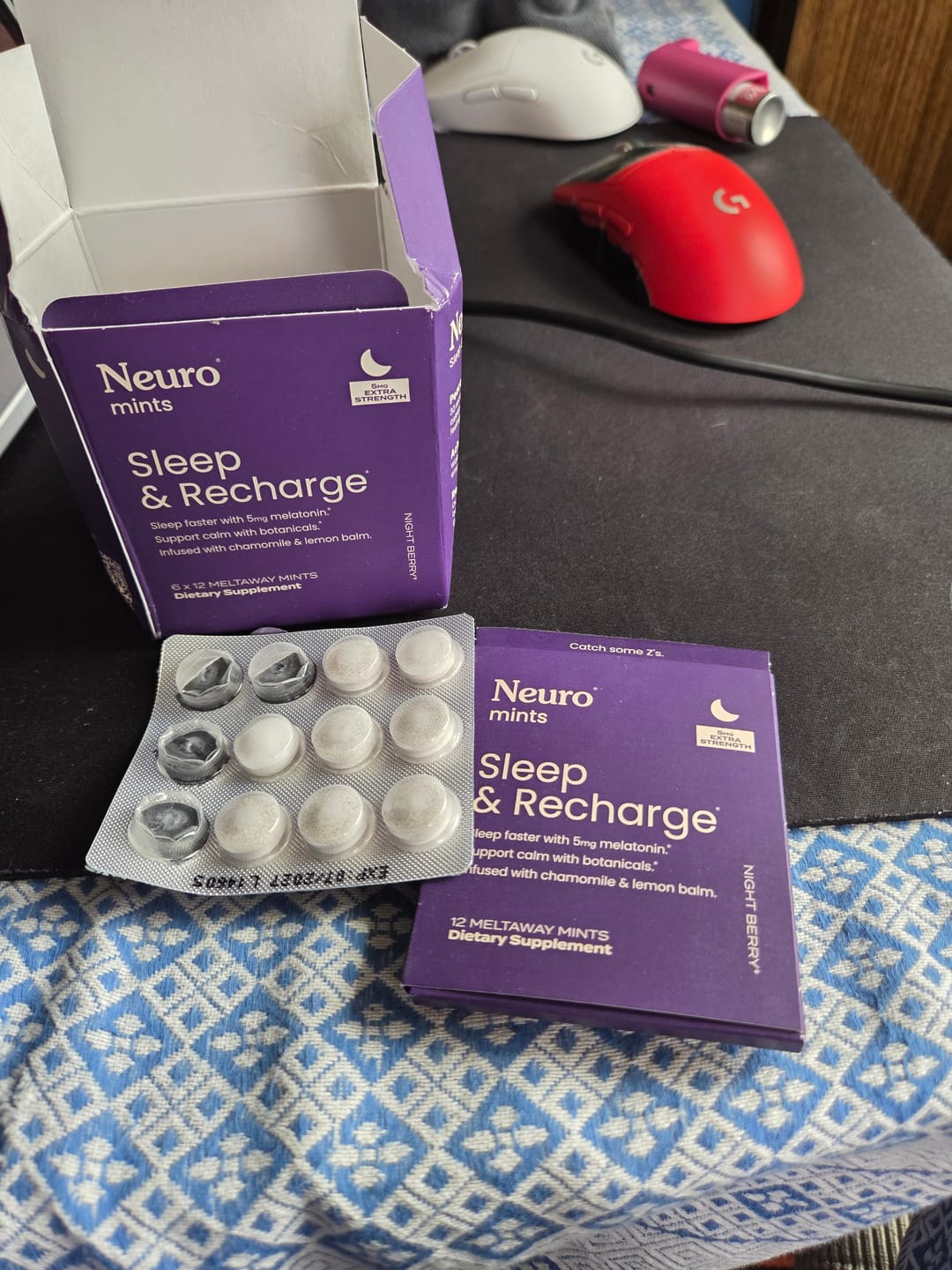 Customer photo review of Sleep & Recharge Mints