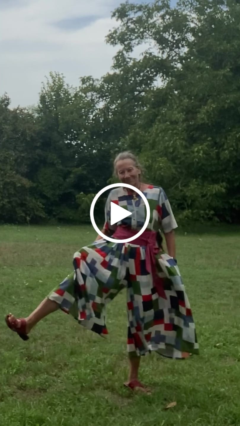 Customer video review of La combi India manches courtes en viscose Sonia