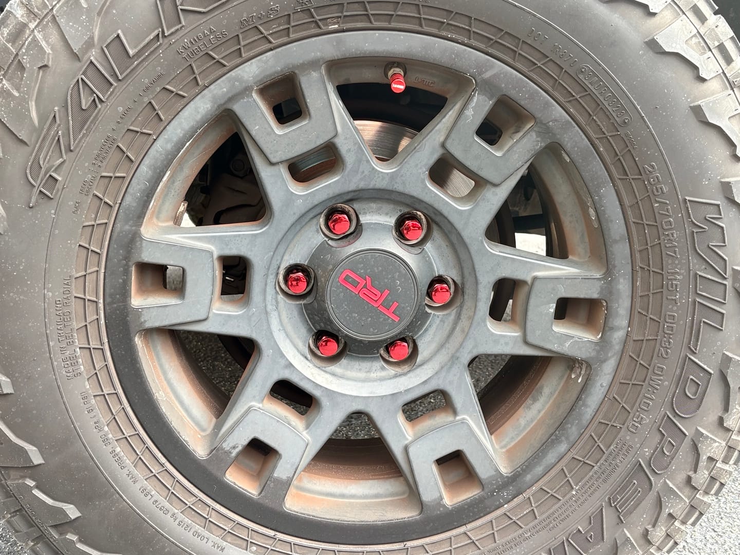 Customer photo review of 80Eighty® Red Valve Stem Caps