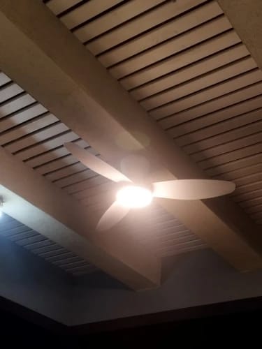 Customer photo review of Three-Blade Ceiling Fan with Dimmable Light and Remote