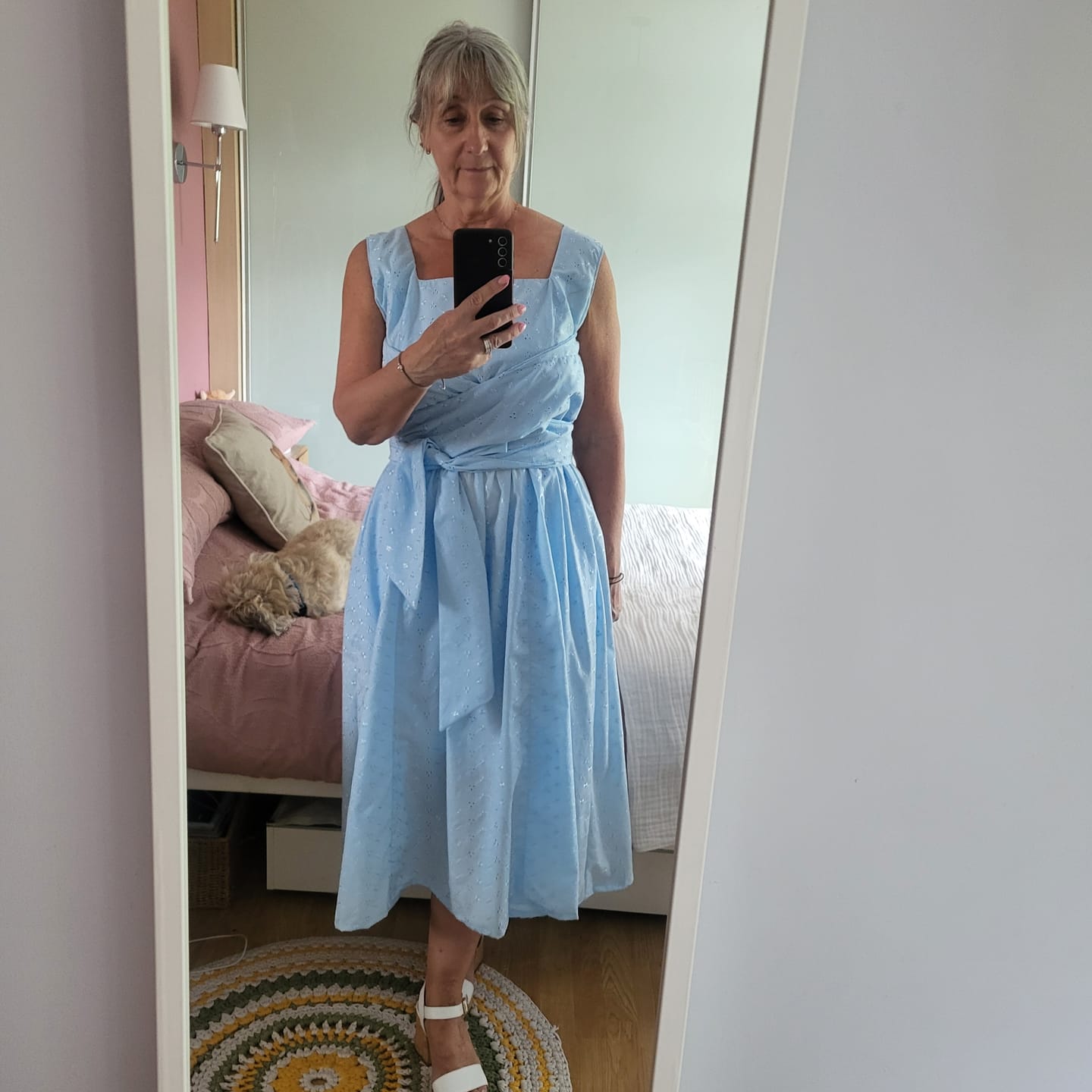 Customer photo review of Special Offer Broderie Anglaise Polycotton Fabric
