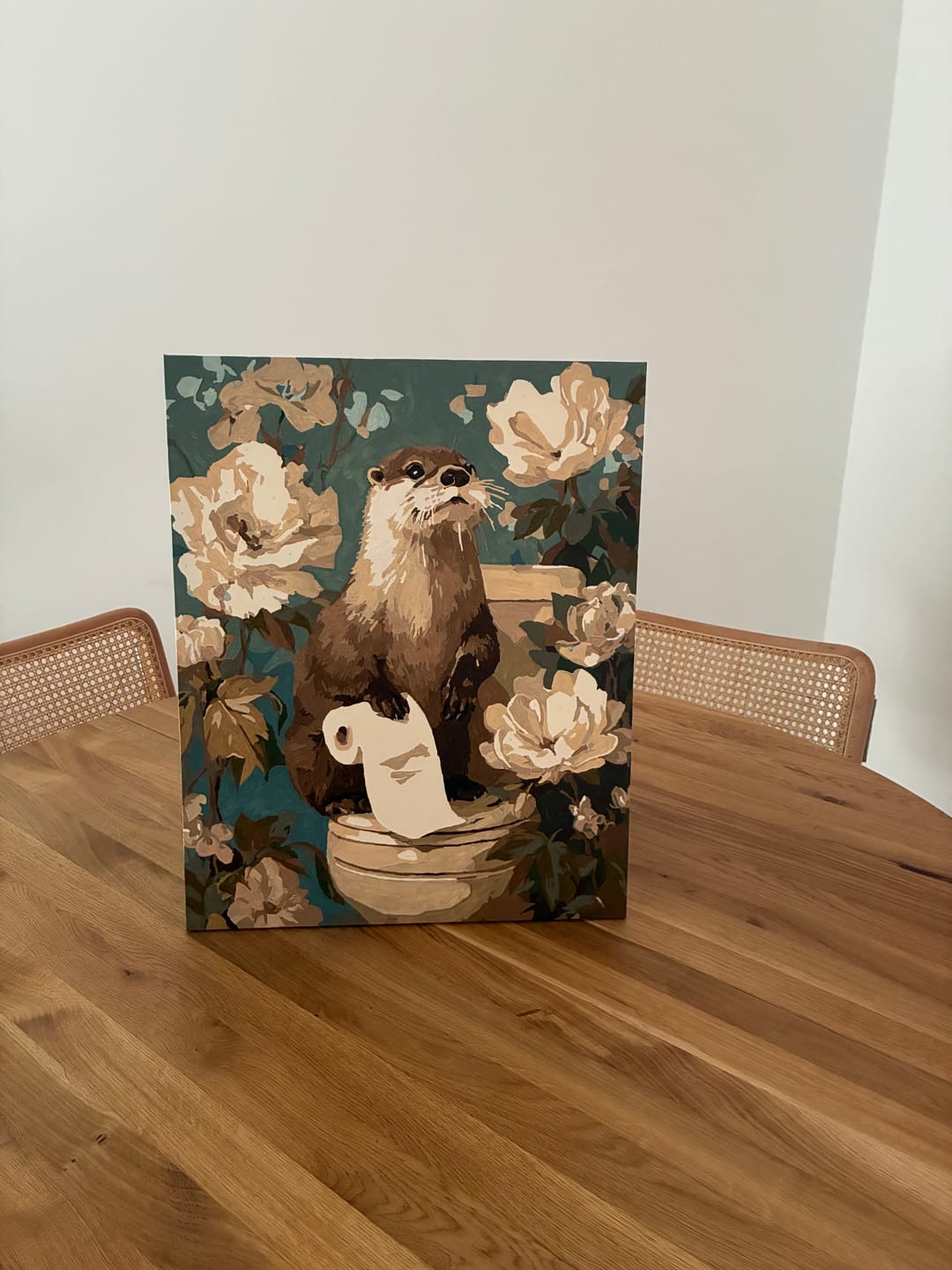 Customer photo review of Malen nach Zahlen - Otter der Helfer