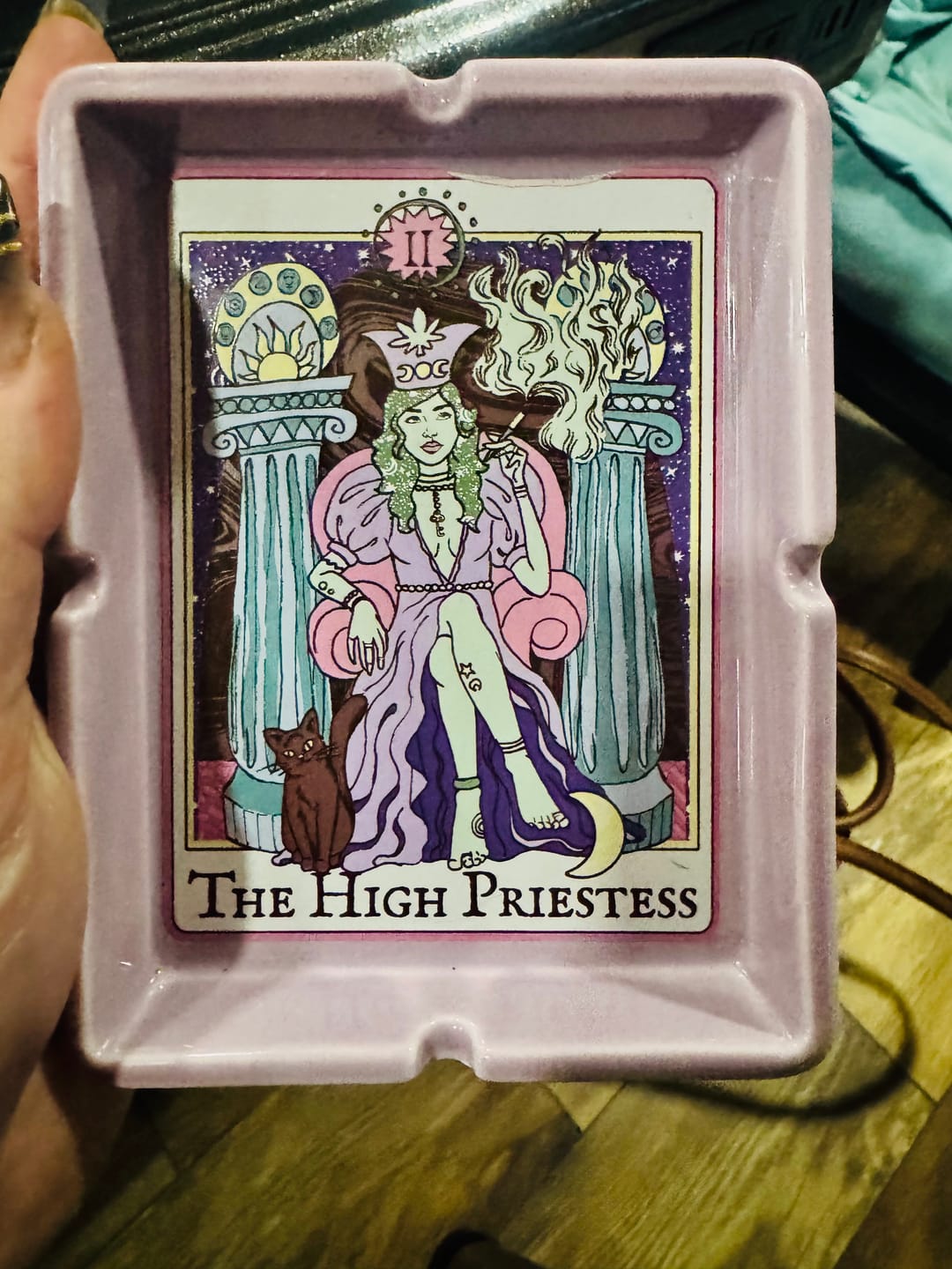 Customer photo review of HIGH PRIESTESS TAROT CARD ASHTRAY