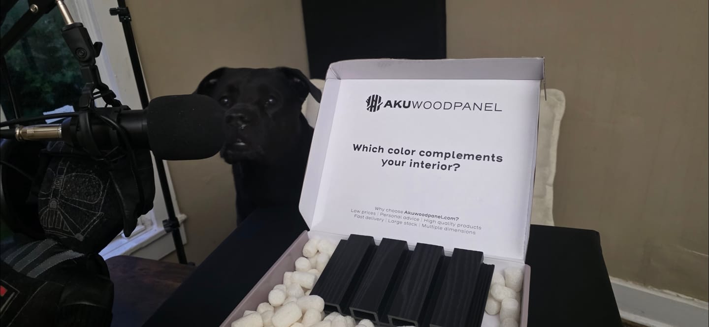 Customer photo review of Sample Outdoor Wall Panel Black