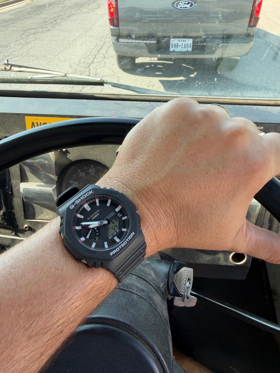 Customer photo review of Casio Men's Watch - G-Shock Chrono Black and Grey Dial Analog-Digital | GA2100RL-1A