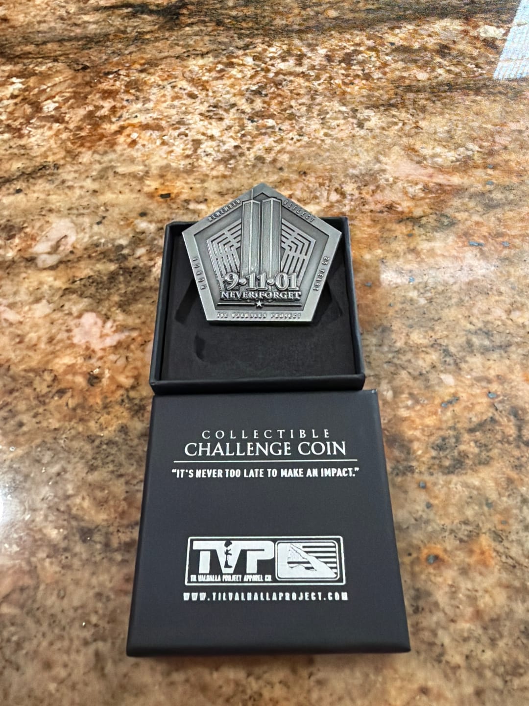 Customer photo review of 9/11 25th Anniversary - Challenge Coin