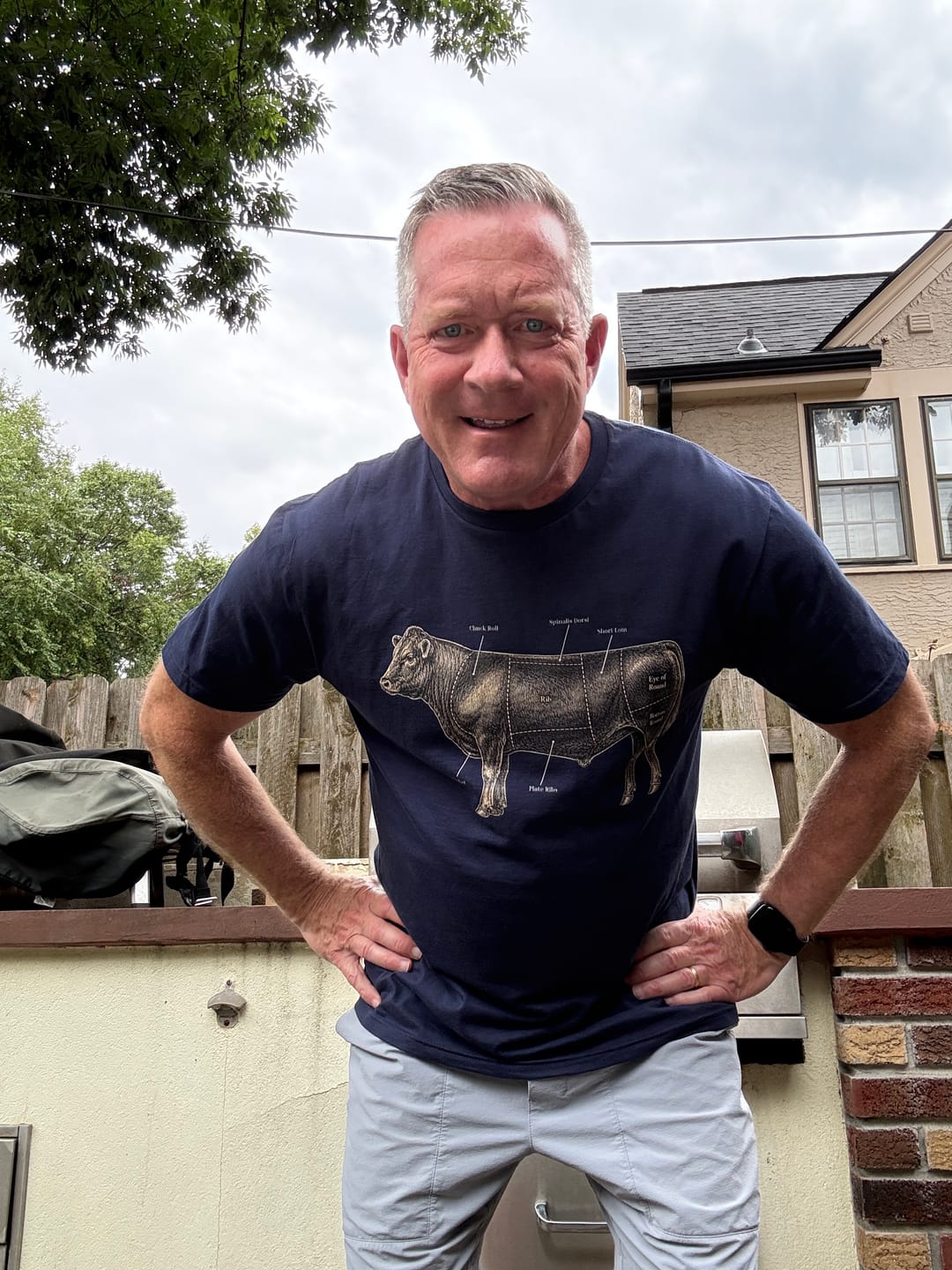 Customer photo review of Beef Cut Anatomy T-Shirt