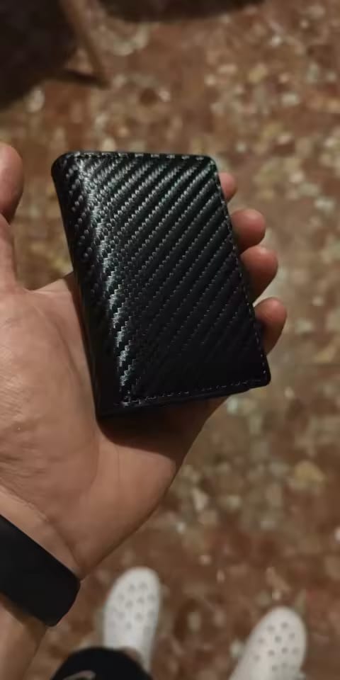 Customer photo review of Tarjetero RFID BLINDAX — Bloqueo antirrobo