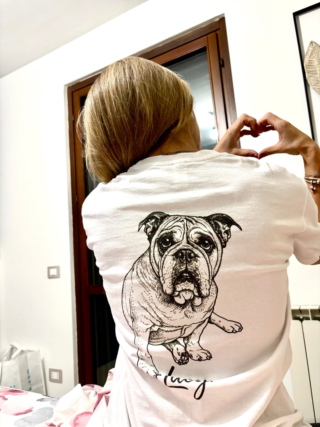 Customer photo review of Schizzo a matita - Maglietta personalizzata